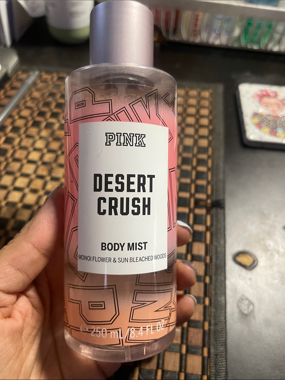 PINK Victoria's Secret Desert Crush Pink Body Mist Bottle